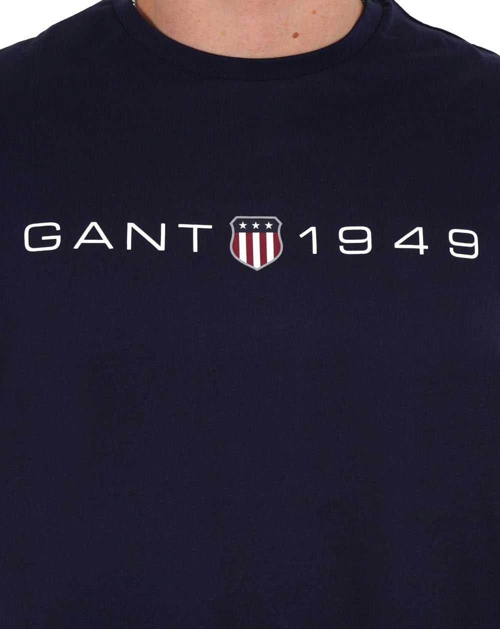 Gant Printed Graphic T-shirt Navy Blue