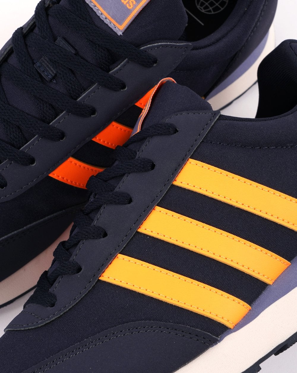 Adidas Run 60s Trainers Dark Navy /Orange