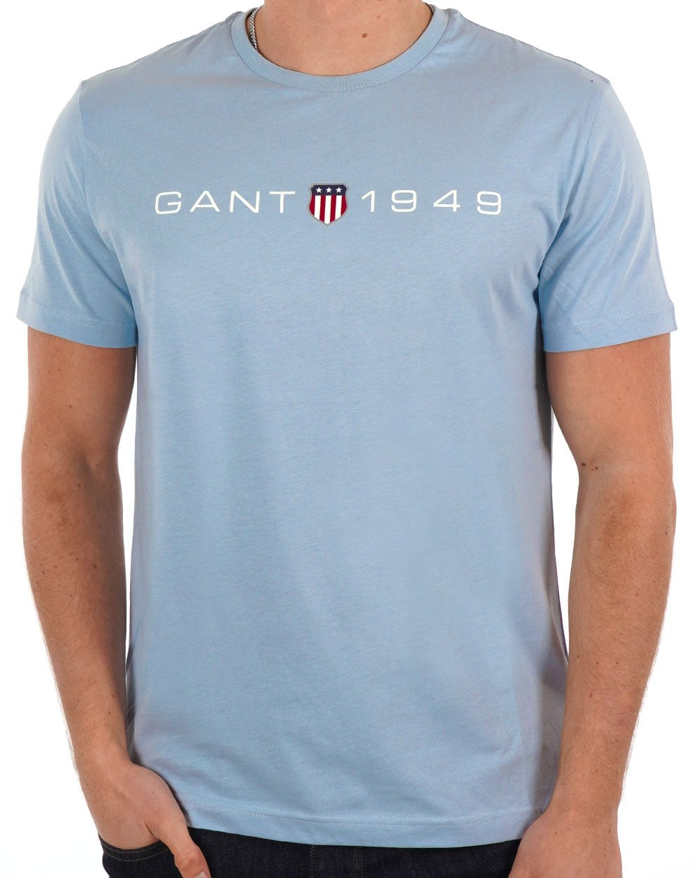 Gant Printed Graphic T-shirt Blue