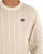Lacoste Cable Knit Jumper Ecru