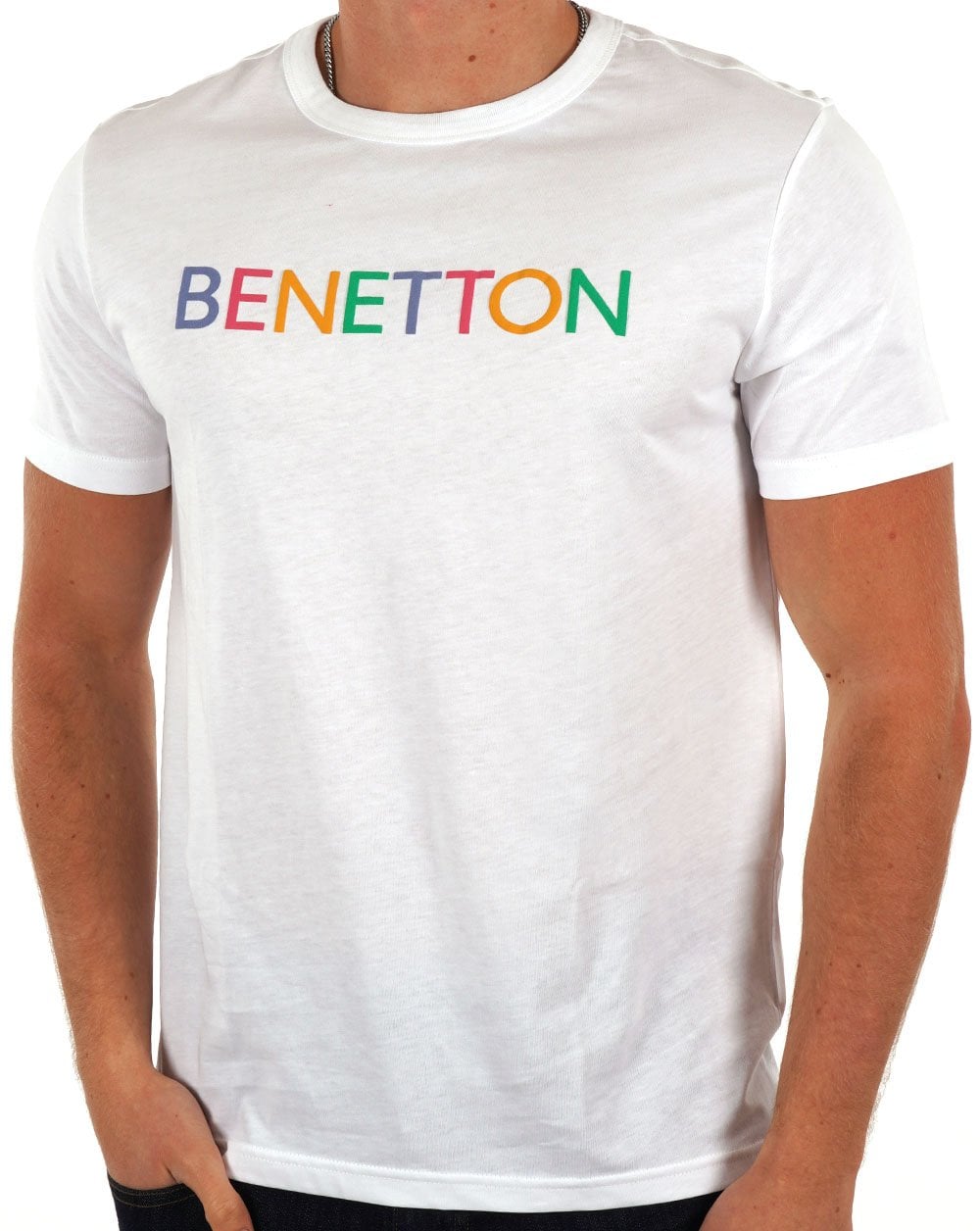 Benetton Logo T-shirt White/Multi