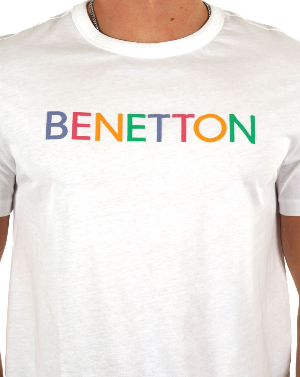 Benetton Logo T-shirt White/Multi