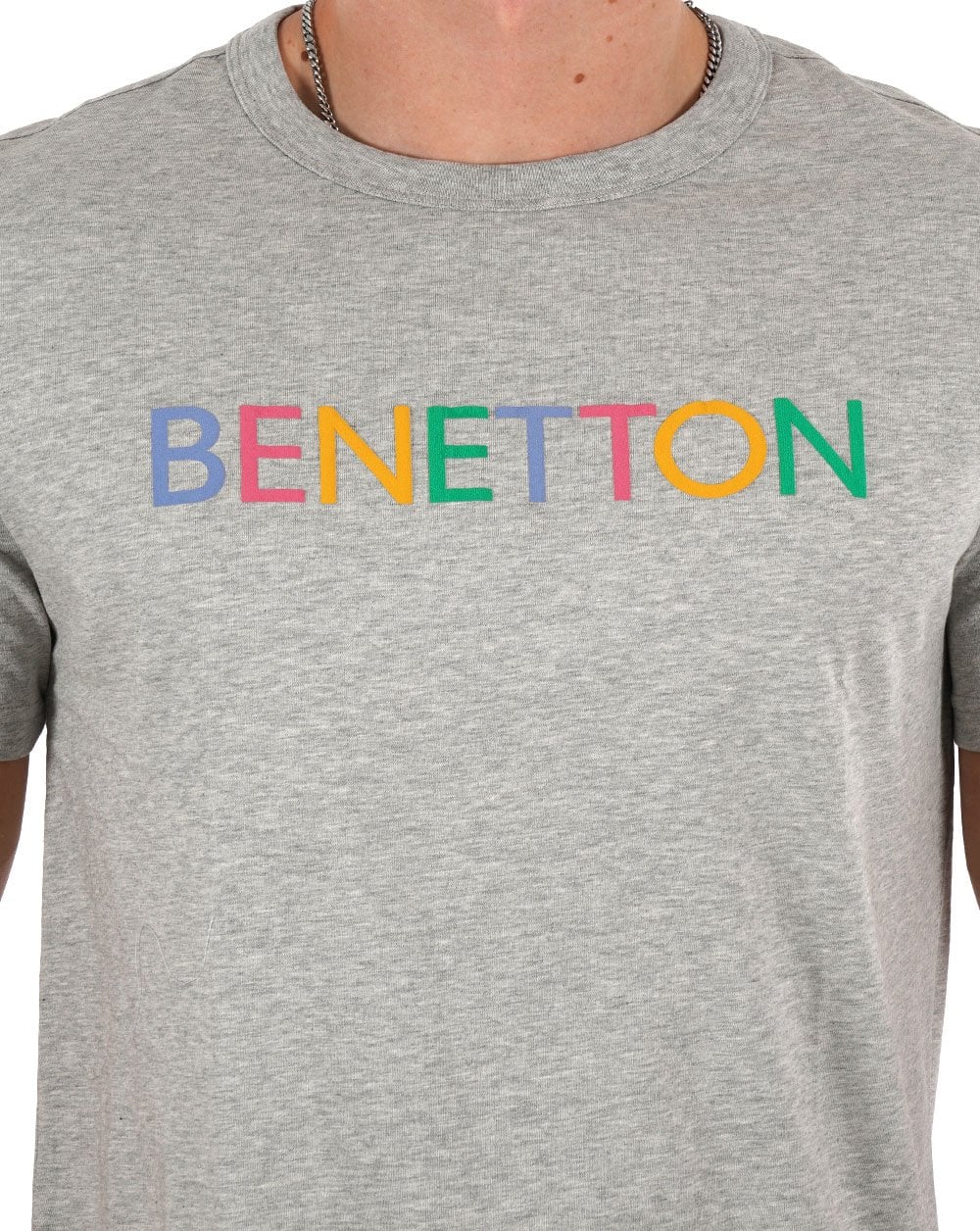 Benetton Logo T-shirt Grey/Multi