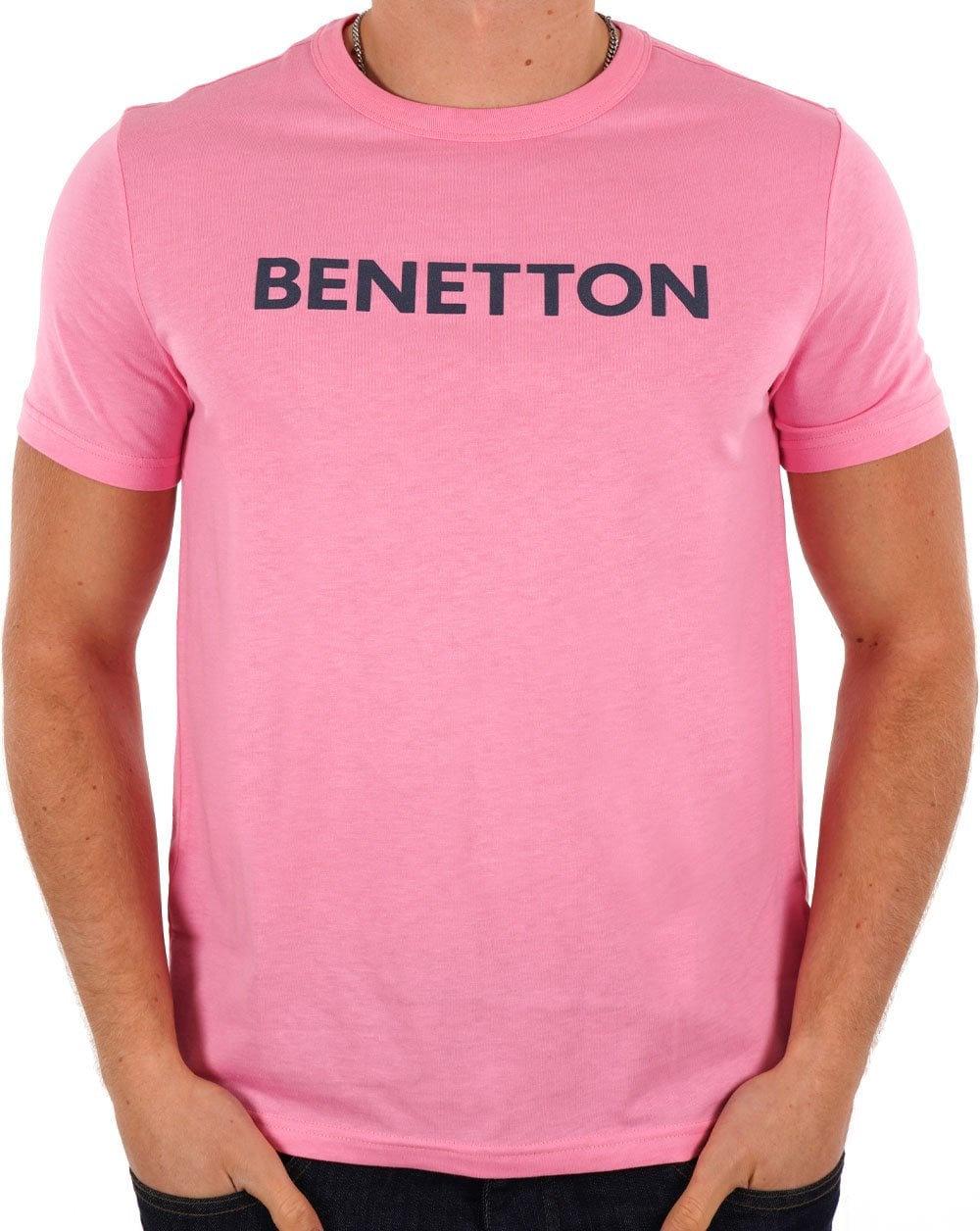 Benetton Logo T-shirt Pink