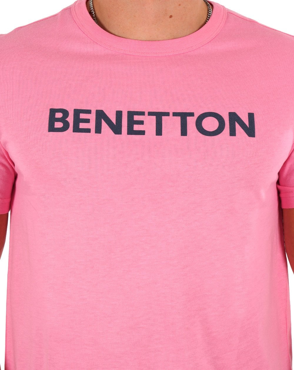Benetton Logo T-shirt Pink