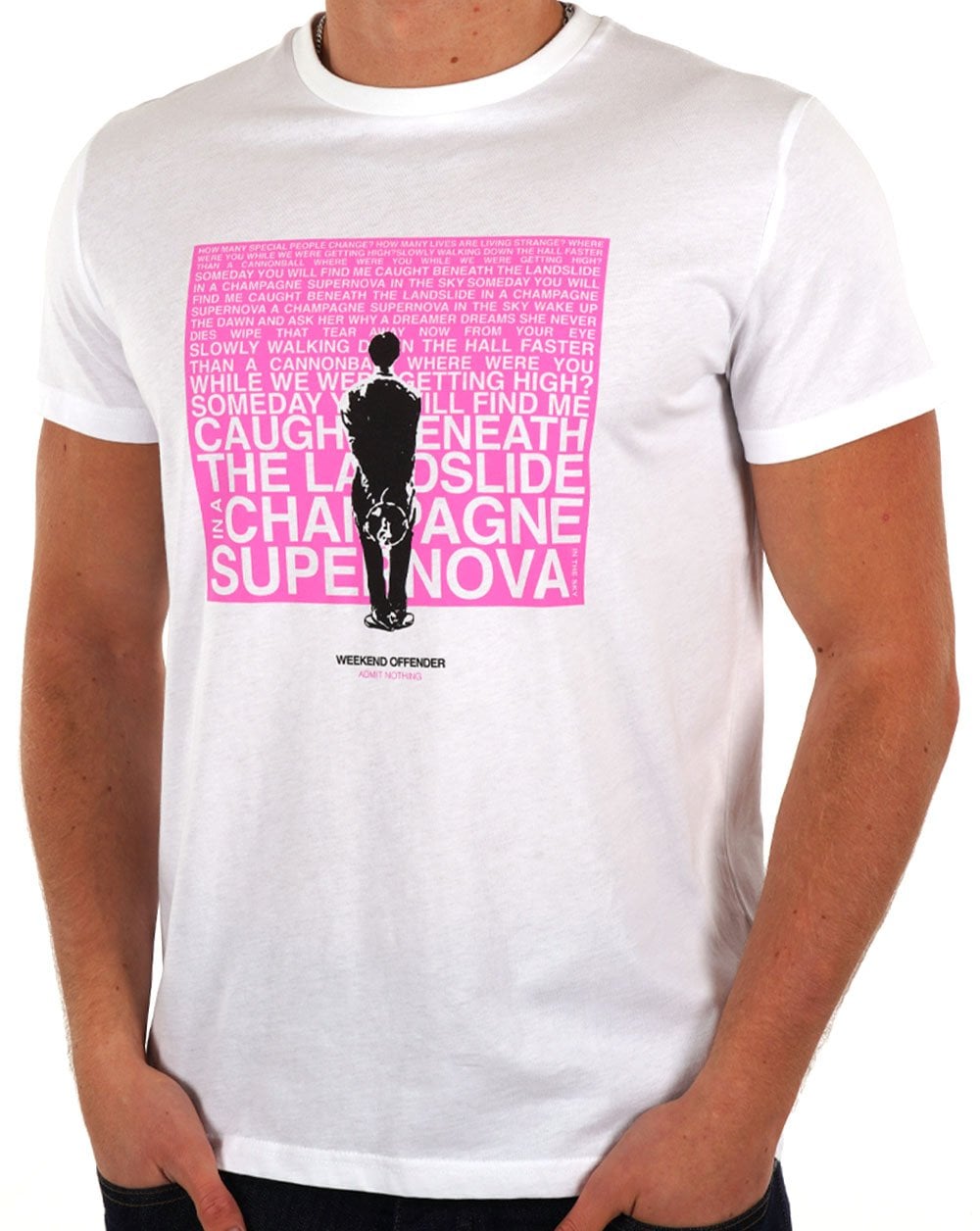 Weekend Offender Supernova T-shirt White/Pink