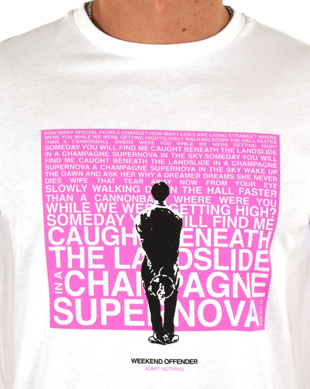Weekend Offender Supernova T-shirt White/Pink