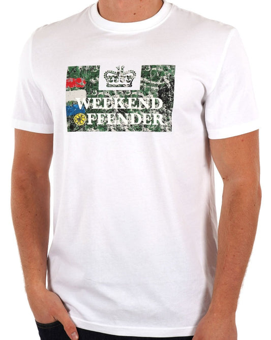 Weekend Offender Roses T-shirt White