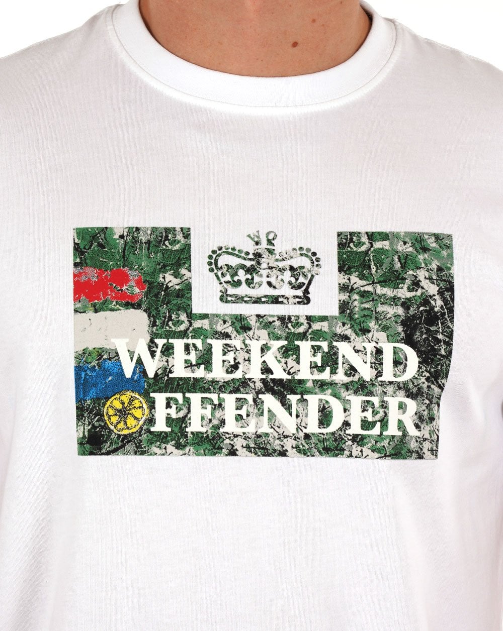 Weekend Offender Roses T-shirt White