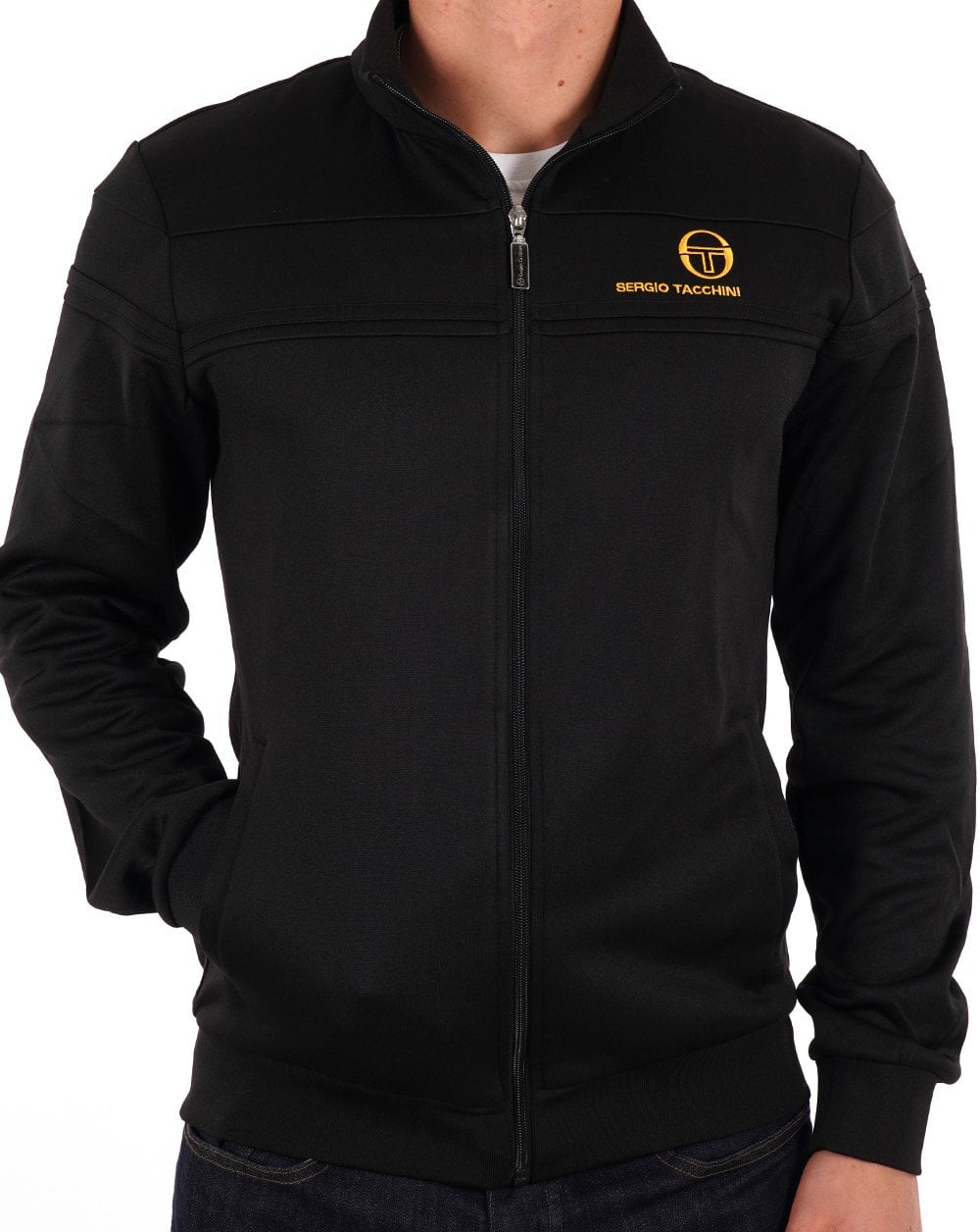 Sergio Tacchini Masters Track Top Black Gold