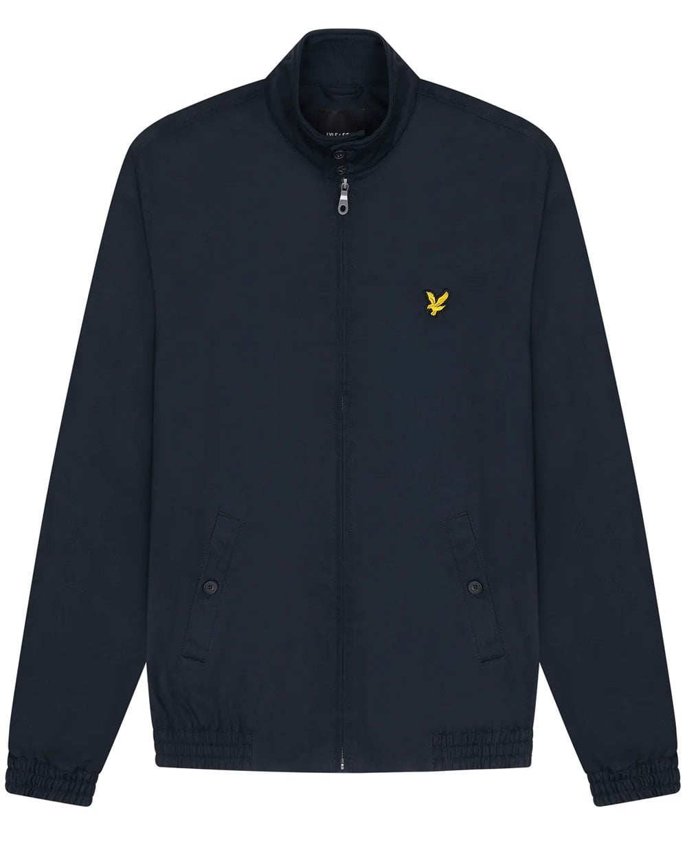 Lyle And Scott Check Lined Harrington Jacket Navy