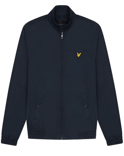 Lyle And Scott Check Lined Harrington Jacket Navy