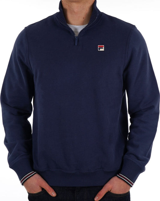 Fila Vintage 1/4 Zip Sweat Navy