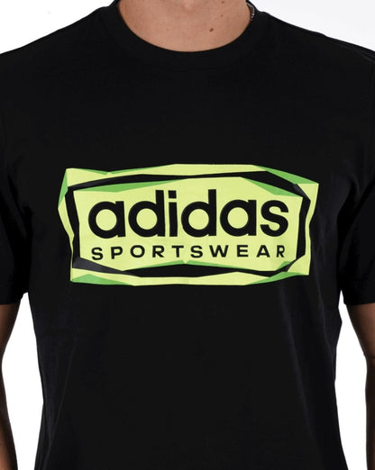 Adidas Sportswear Logo T-Shirt Black