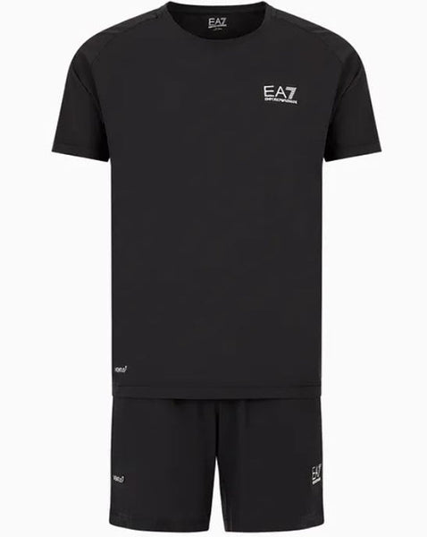 EA7 Dynamic Athlete T-shirt & Shorts Set Black