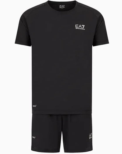 EA7 Dynamic Athlete T-shirt & Shorts Set Black