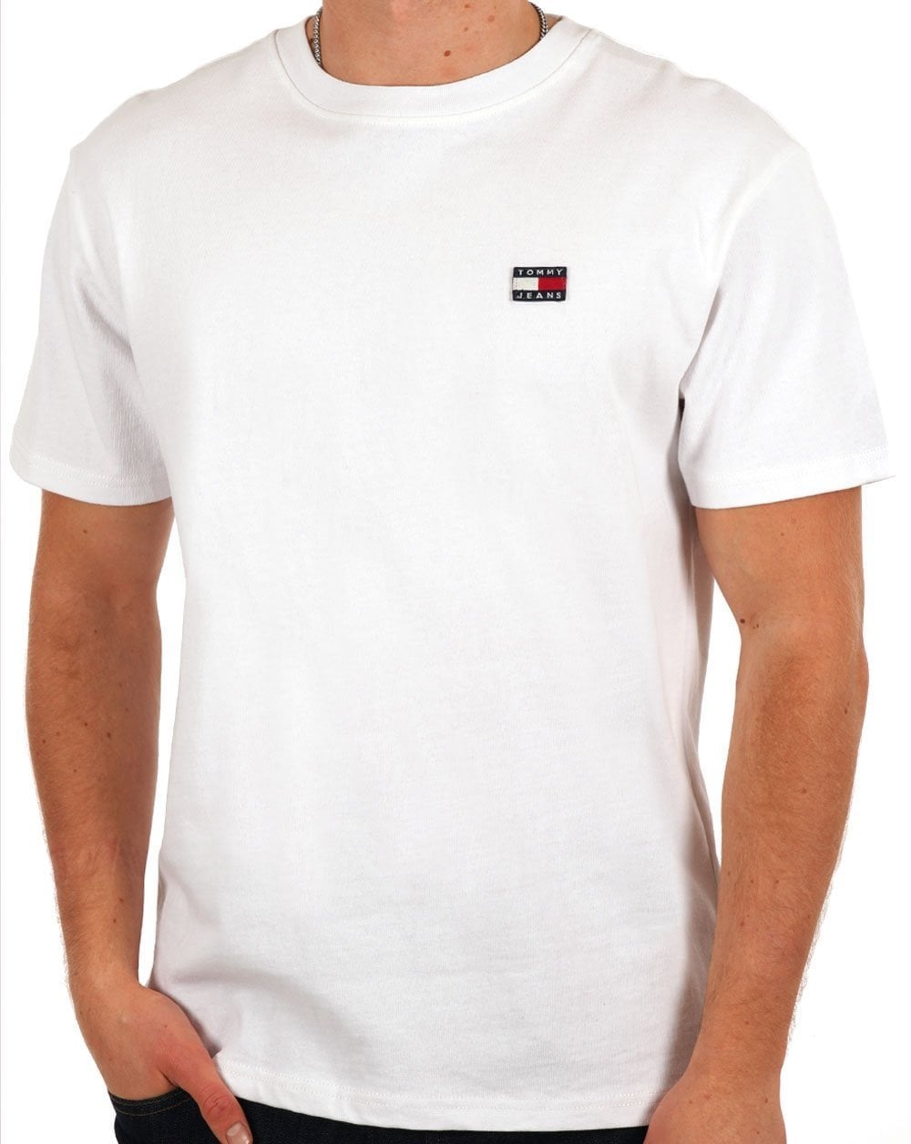 Tommy Jeans Flag Badge T-shirt White