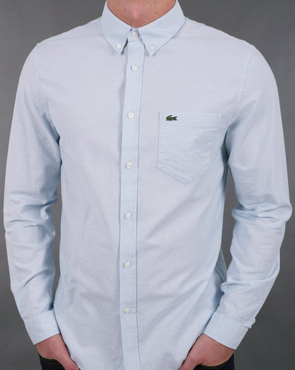 Lacoste Oxford Long Sleeve Shirt Sky Blue