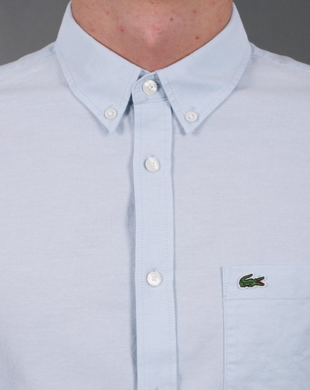 Lacoste Oxford Long Sleeve Shirt Sky Blue