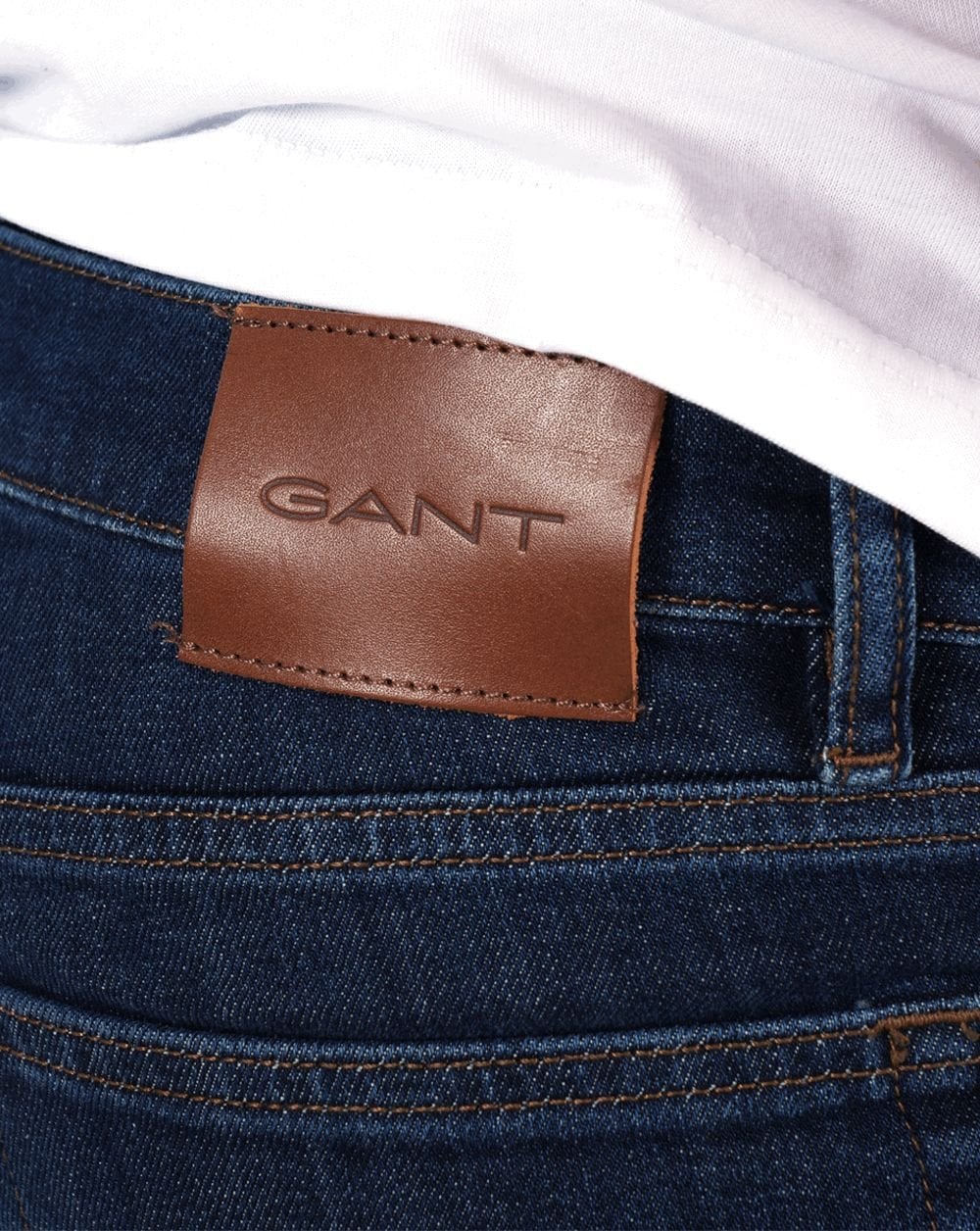 Gant Regular Fit Jeans Dark Blue Worn In