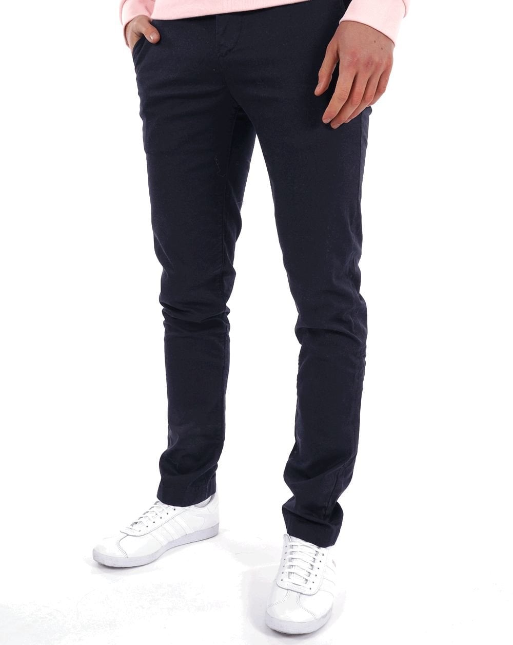 Lacoste Classic Slim Fit Stretch Cotton Trousers Navy