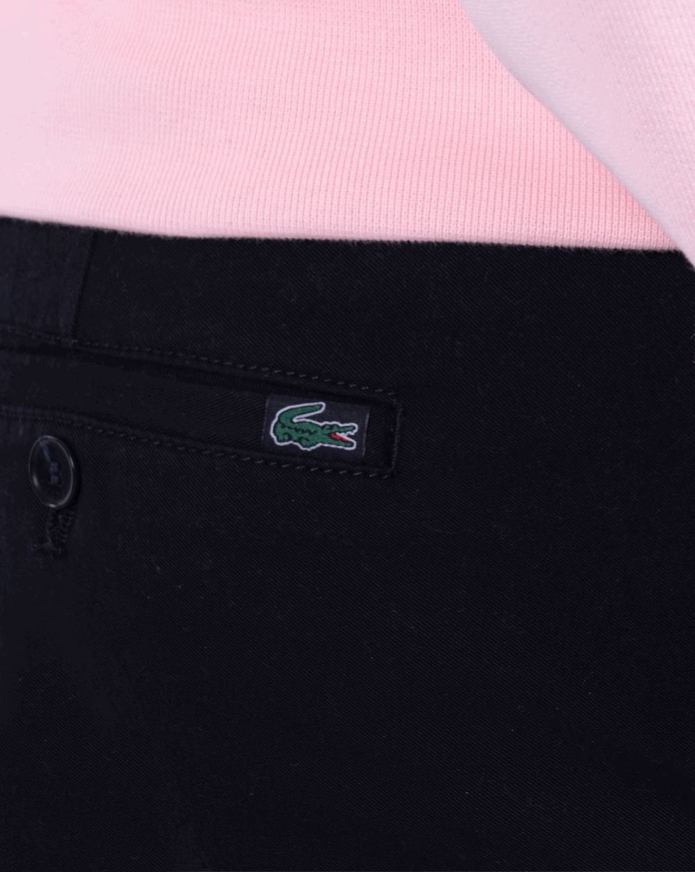Lacoste Classic Slim Fit Stretch Cotton Trousers Navy