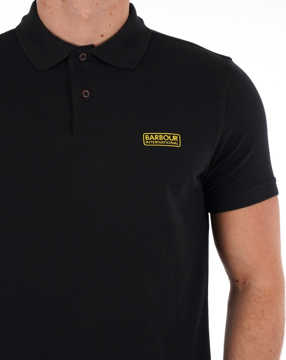 Barbour International Essential Polo Black