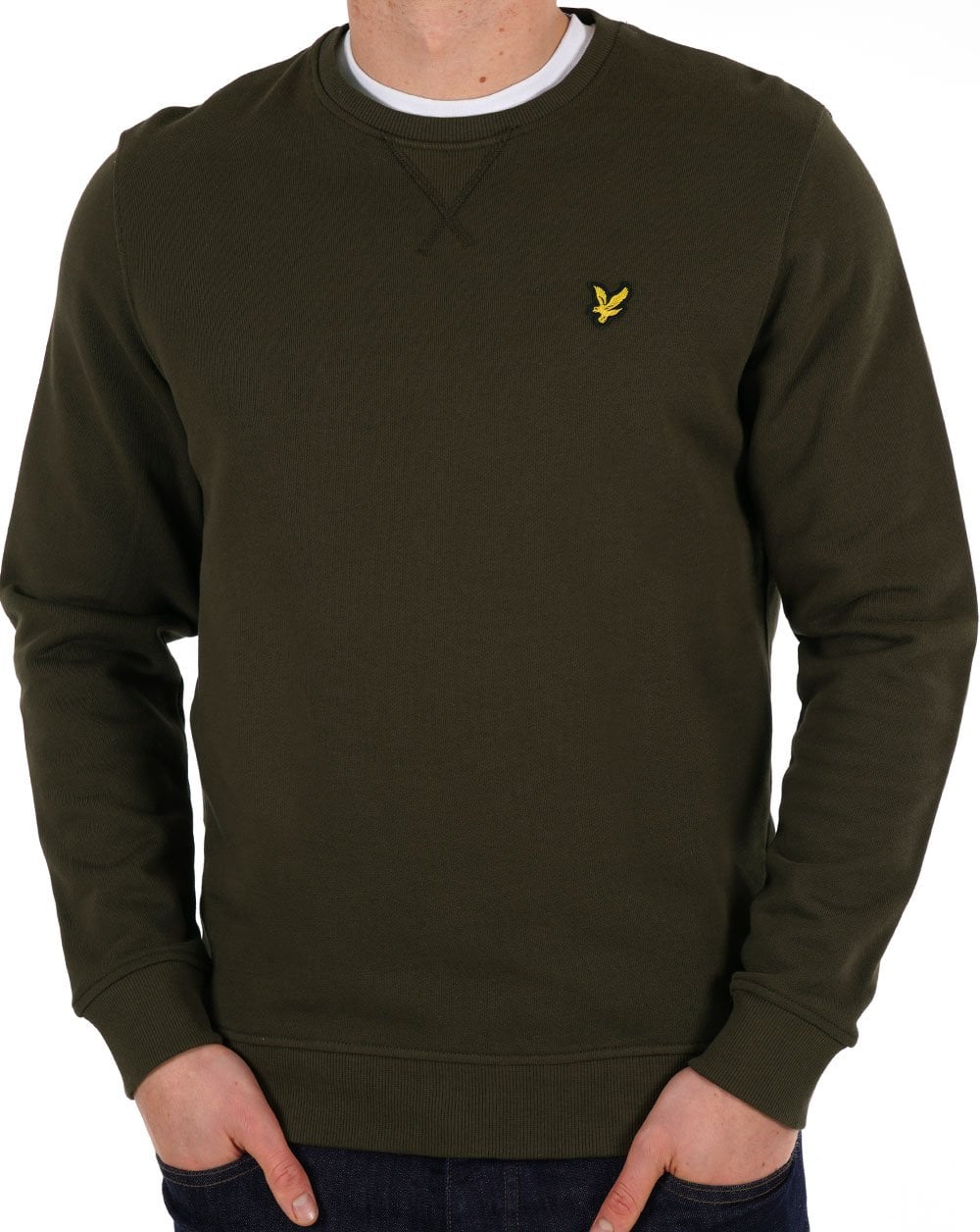 Lyle & Scott Crew Neck Sweatshirt Olive