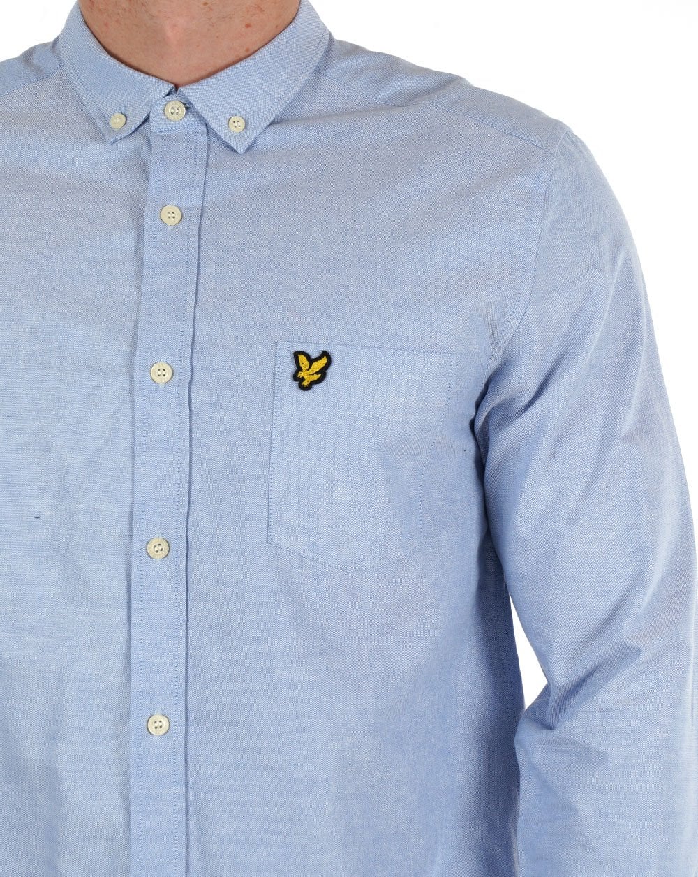 Lyle And Scott Long Sleeve Shirt Sky Blue