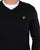 Lyle & Scott Cotton Merino V Neck Jumper Black