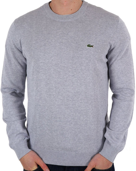 Lacoste Crew Neck Knit Silver Grey