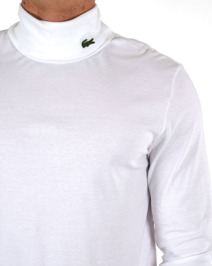 Lacoste Roll Neck White