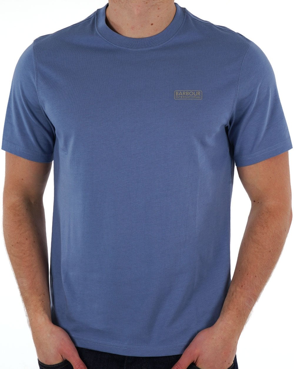 Barbour International Small Logo T-shirt Flint Blue