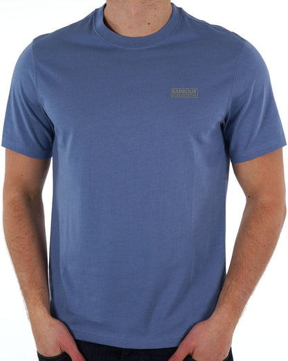 Barbour International Small Logo T-shirt Flint Blue
