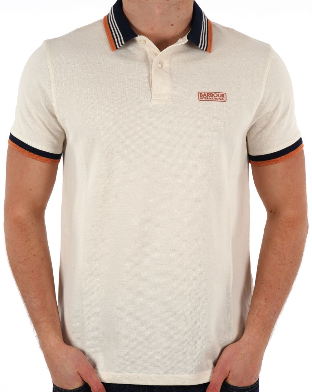 Barbour International Francis Polo Dove Grey