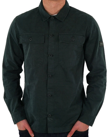 Barbour International Adey Overshirt Forest River Green
