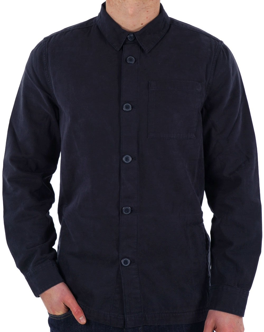 Barbour Washed Overshirt Navy