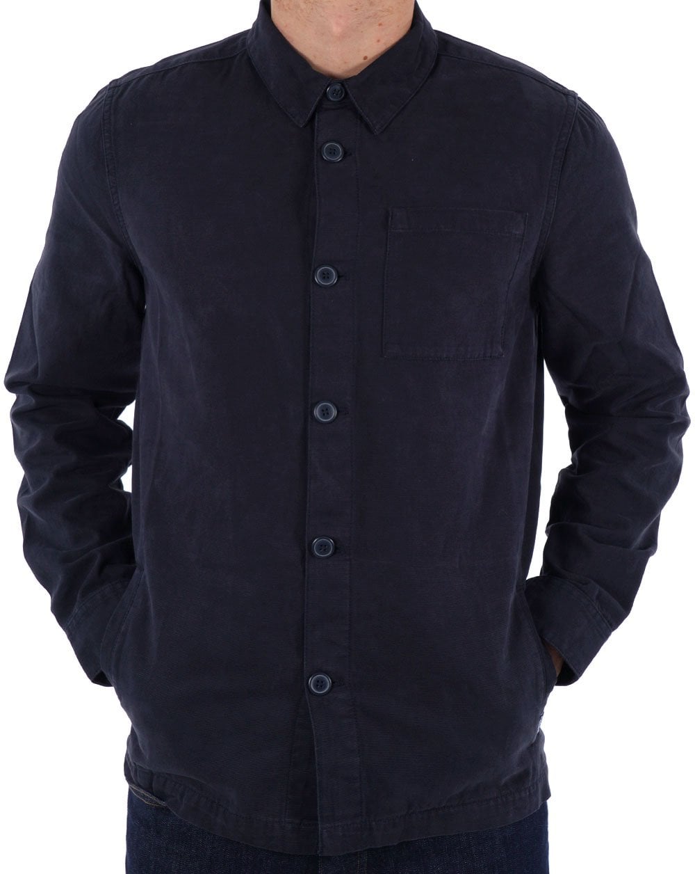 Barbour Washed Overshirt Navy