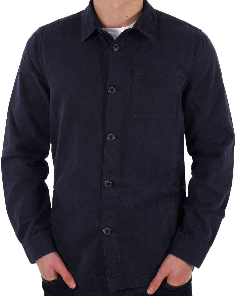 Barbour Washed Overshirt Navy