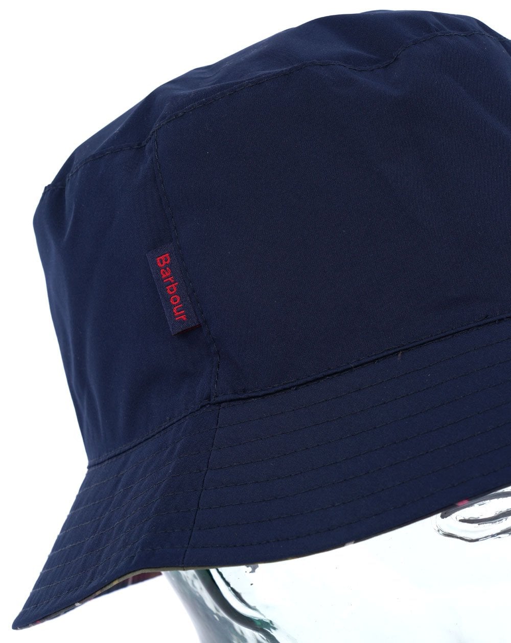 Barbour Hutton Reversible Bucket Hat Navy/Classic Tartan