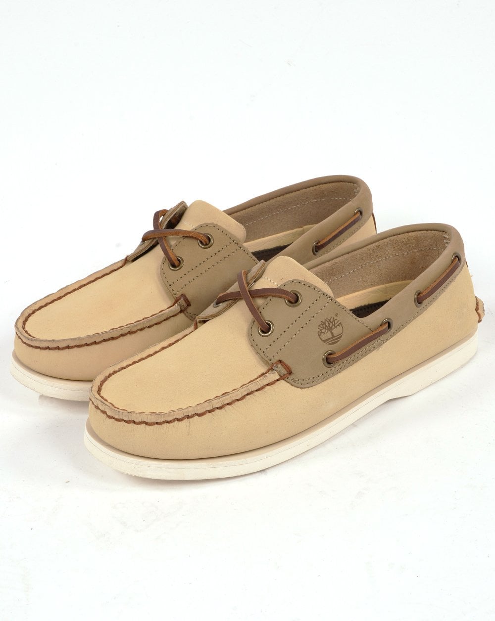 Timberland Classic Boat Lace Up Shoe Light Yellow Nubuck