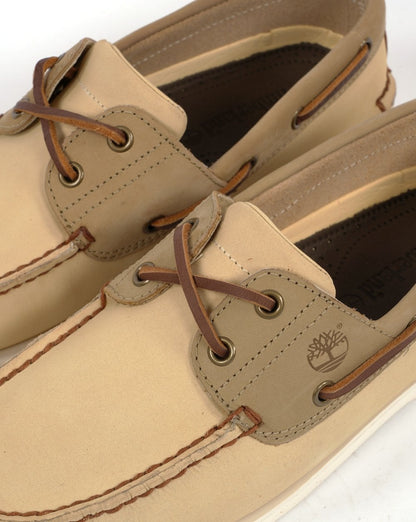 Timberland Classic Boat Lace Up Shoe Light Yellow Nubuck