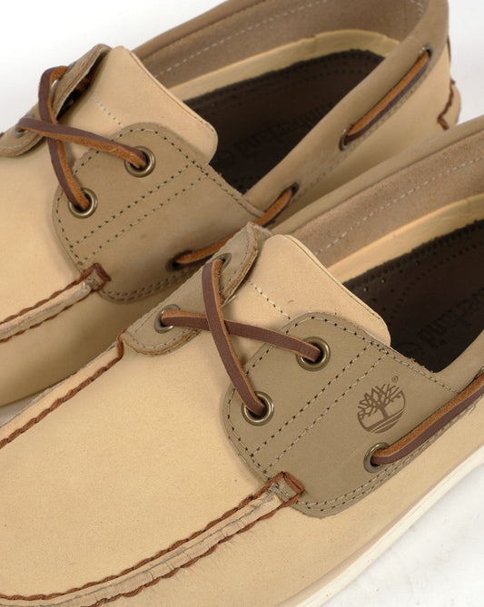 Timberland Timberland Classic Boat Lace Up Shoe Light Yellow Nubuck