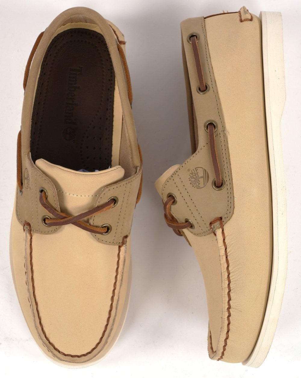 Timberland Classic Boat Lace Up Shoe Light Yellow Nubuck