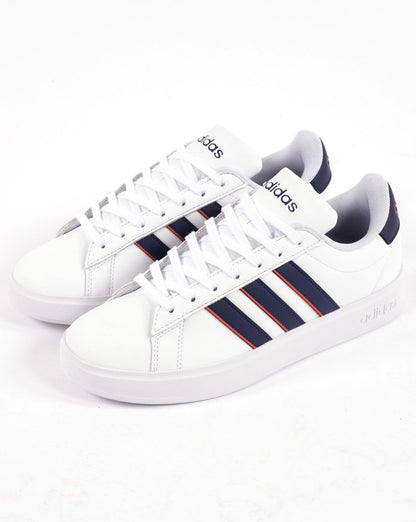 Adidas Grand Court 2.0 Trainers White/Dark Blue/Red