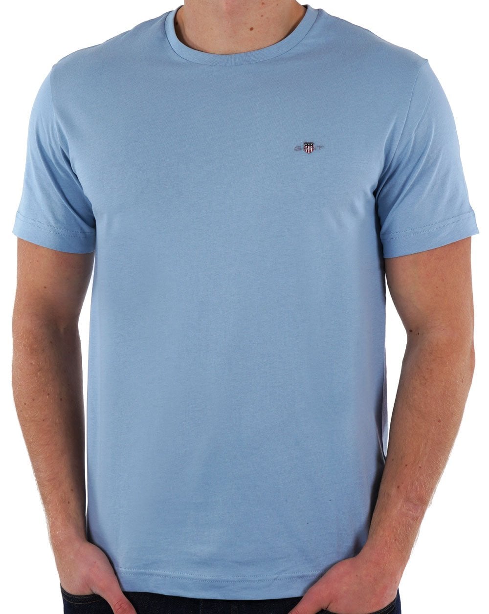 Gant Shield Crew T-shirt Dove Blue
