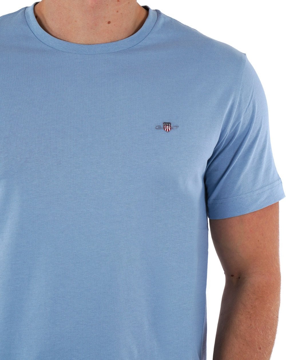 Gant Shield Crew T-shirt Dove Blue