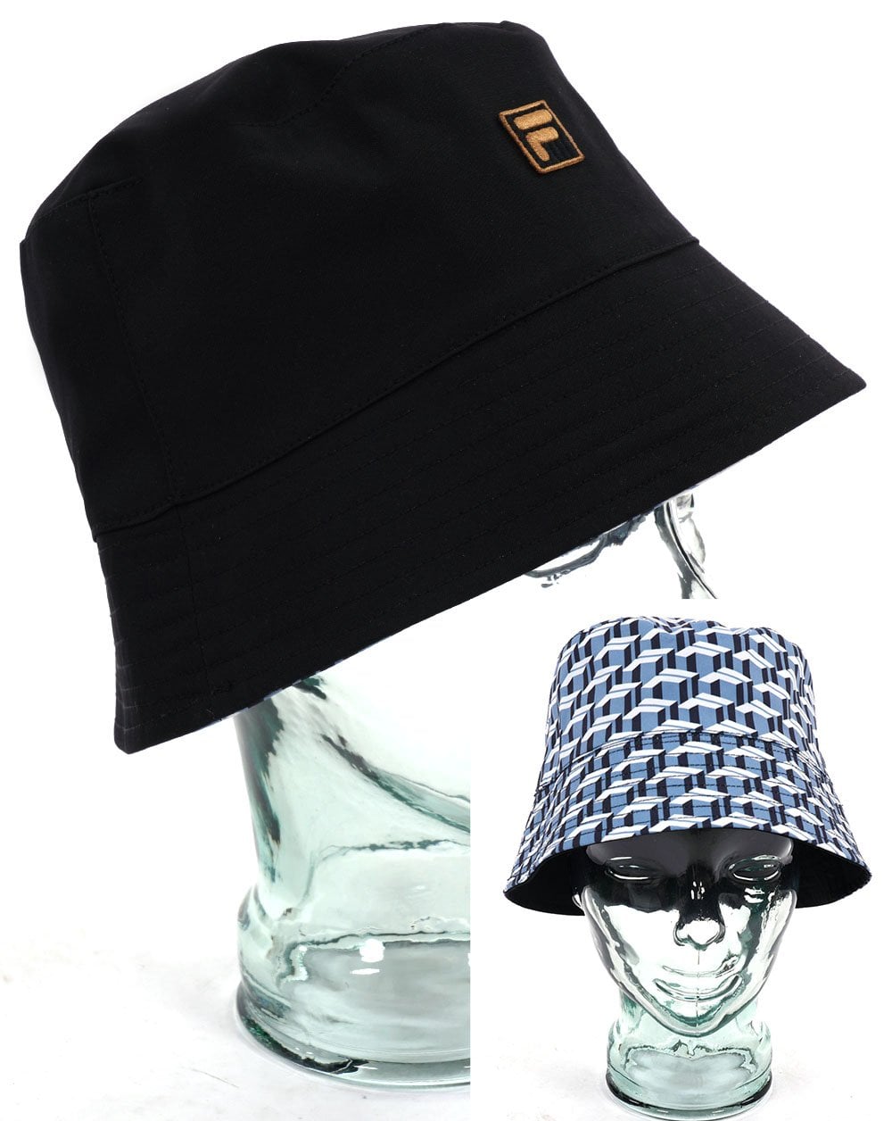 Fila Gold Reversible Hoax Bucket Hat Black/Blue