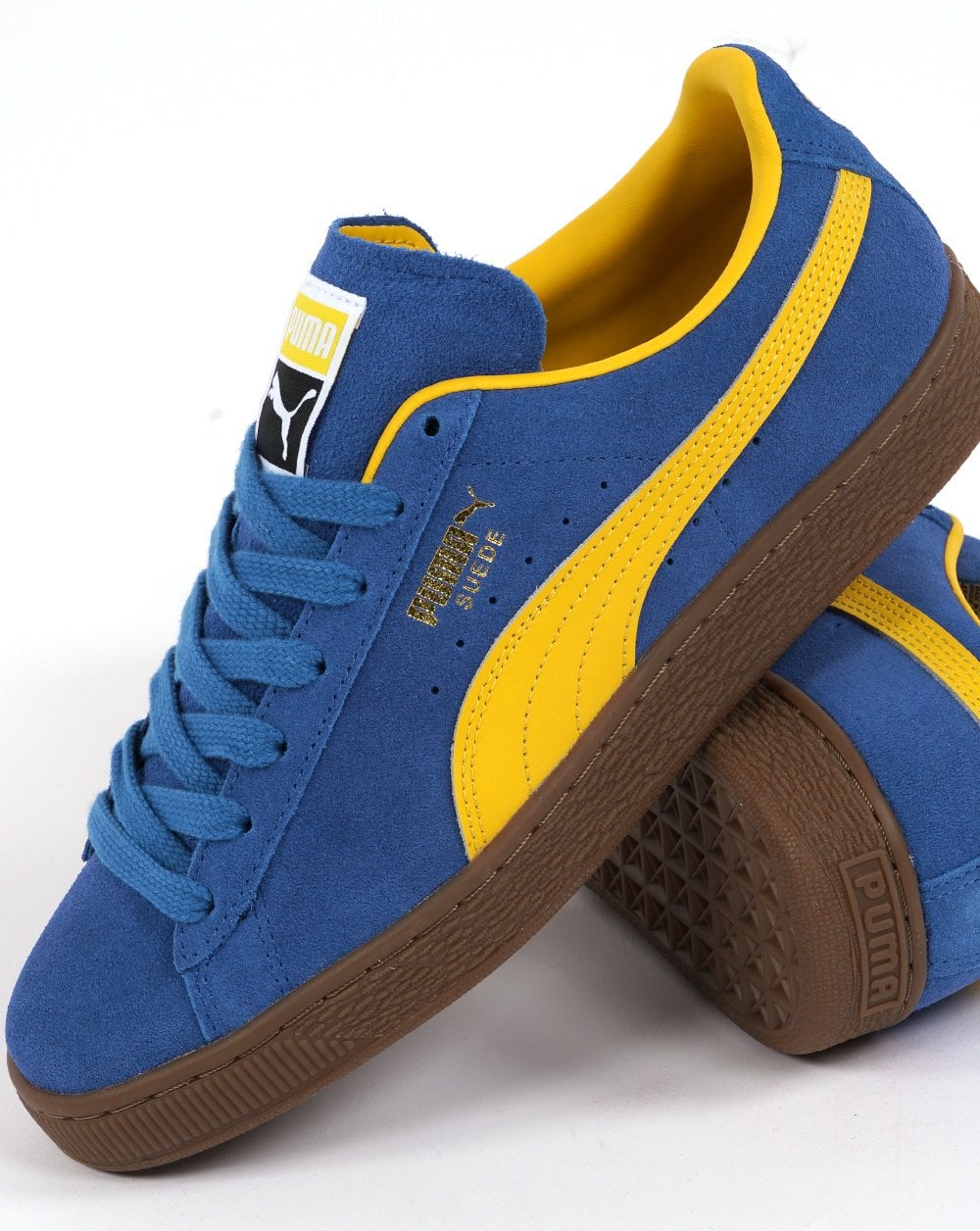 Puma Suede Trainer Bluebird Yellow