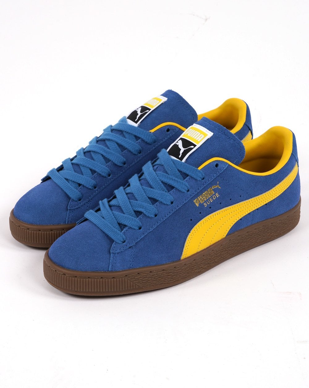 Puma Suede Trainer Bluebird Yellow